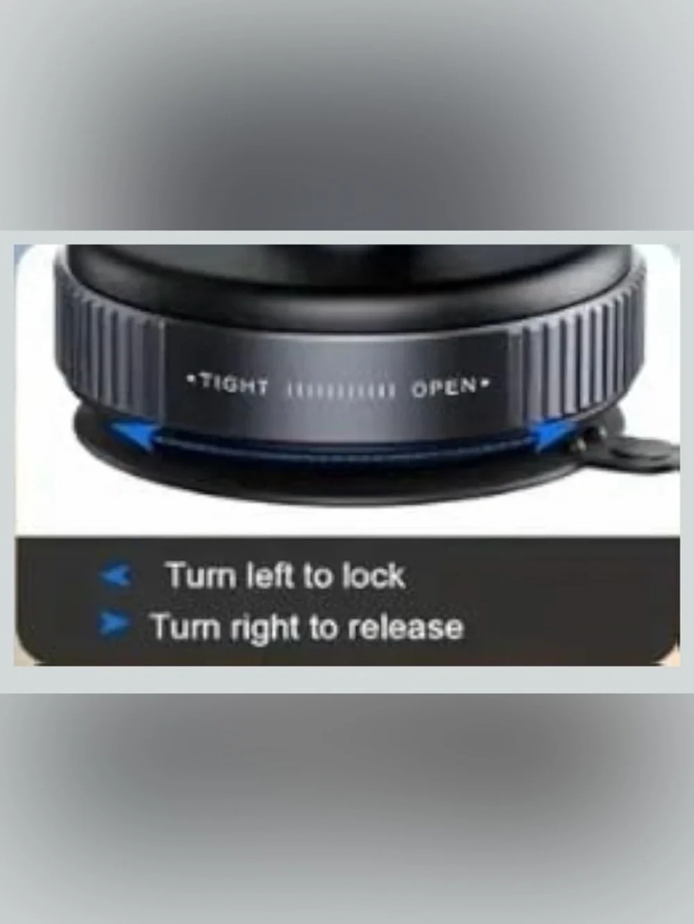 Universal Black Magnetic Phone Mount with Rotating Ring and Foldable Arm K007